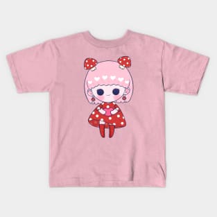 Mashroom Girl Kids T-Shirt